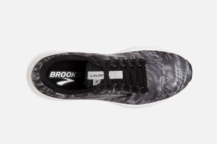 Brooks Launch 7 Road Running Shoes Womens Black/Grey/White 108743-CQX